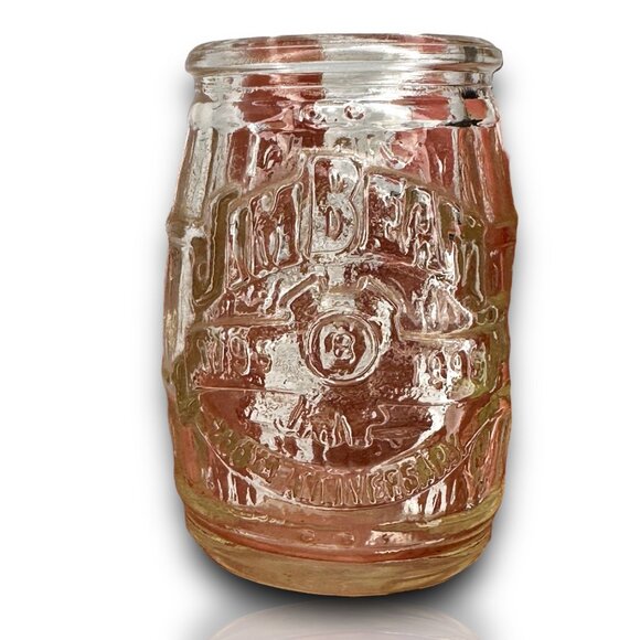 Jim Beam 200th Anniversary Barrel Shot Glass Toothpicks  Vintage Man Cave EUC - Picture 1 of 5